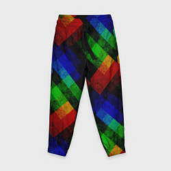 Детские брюки Разноцветный мраморный узор