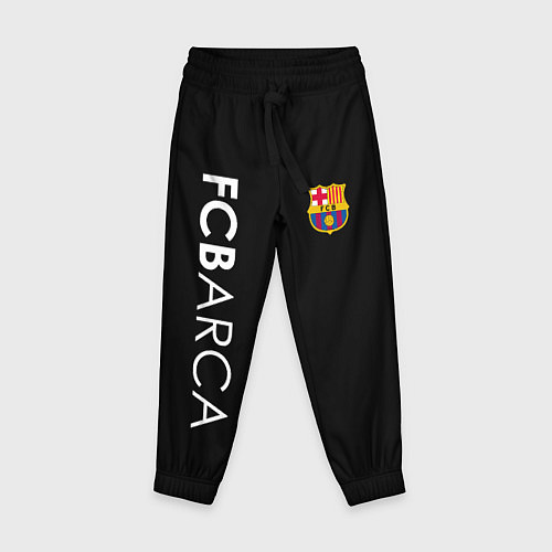 Детские брюки FC BARCA BLACK STYLE / 3D-принт – фото 1