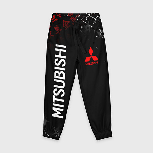 Детские брюки MITSUBISHI SAMURAI JAPAN STYLE ИЕРОГЛИФЫ / 3D-принт – фото 1