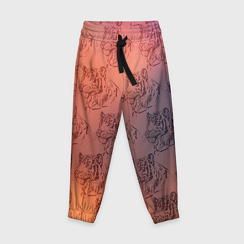 Детские брюки Тигровый паттерн / 3D-принт – фото 1
