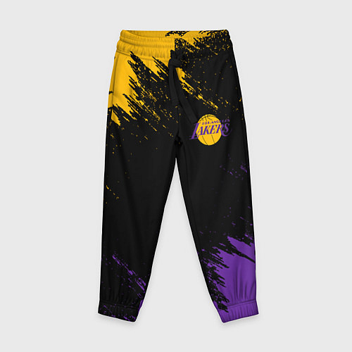 Детские брюки LAKERS БРЫЗГИ КРАСОК / 3D-принт – фото 1