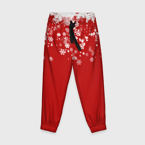 Детские брюки Рождественские снежинки / 3D-принт – фото 1