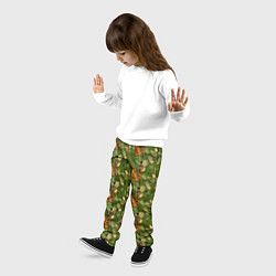 Брюки детские Девушка с тигром Джунгли, цвет: 3D-принт — фото 2