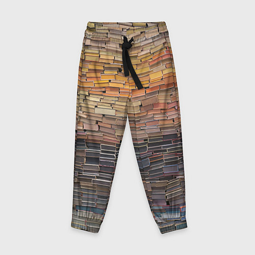 Детские брюки Книжные кирпичики знаний / 3D-принт – фото 1
