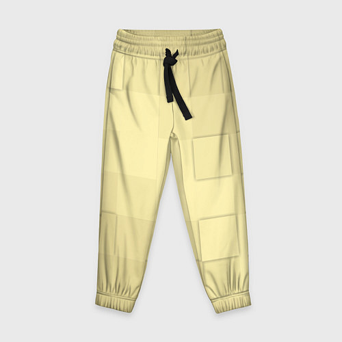 Детские брюки Золотые квадраты / 3D-принт – фото 1