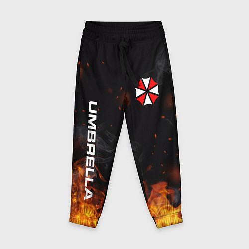 Детские брюки Umbrella Corporation Огонь / 3D-принт – фото 1