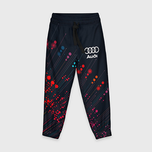 Детские брюки Audi капли красок / 3D-принт – фото 1