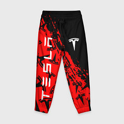 Детские брюки Tesla red pattern