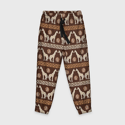 Детские брюки Жирафы Африка паттерн / 3D-принт – фото 1