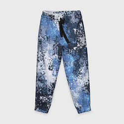 Брюки детские Спортивный камуфляж Пикси - Черника, цвет: 3D-принт