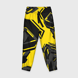 Брюки детские Абстракция Город, цвет: 3D-принт