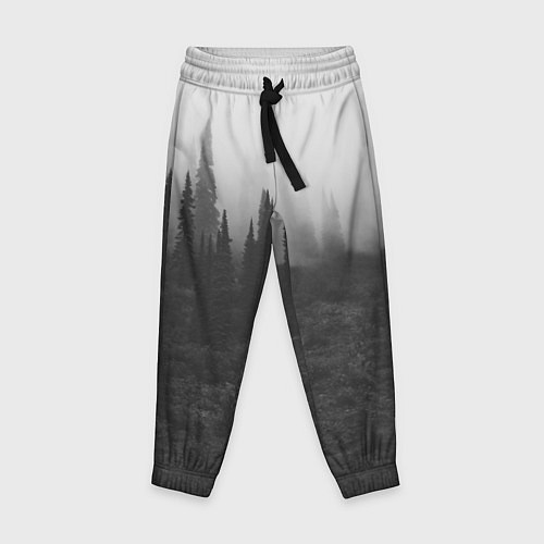 Детские брюки Туманный лес - туман / 3D-принт – фото 1