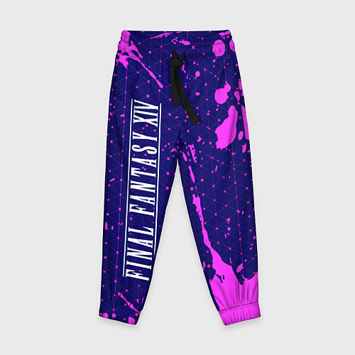 Детские брюки FINAL FANTASY XIV Краска Вертикально / 3D-принт – фото 1