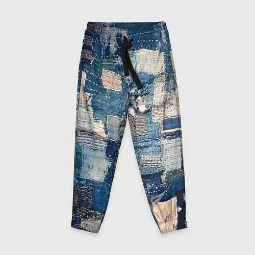 Детские брюки Patchwork Jeans Осень Зима 2023 / 3D-принт – фото 1