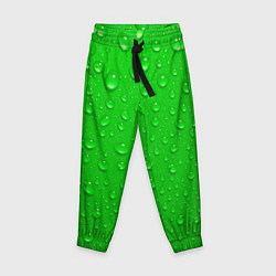 Детские брюки Зеленый фон с росой