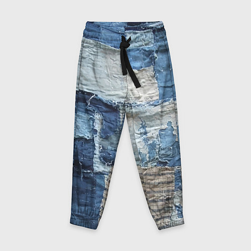Детские брюки Пэчворк Рваная ткань Hype / 3D-принт – фото 1