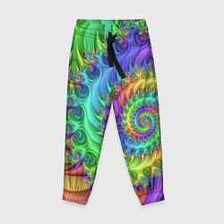 Детские брюки Красочная фрактальная спираль Узор Colorful fracta
