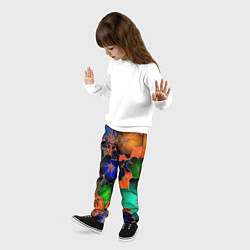Брюки детские Vanguard floral pattern Summer night Fashion trend, цвет: 3D-принт — фото 2