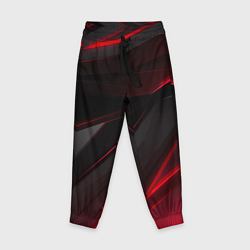 Детские брюки Красно-черный фон / 3D-принт – фото 1