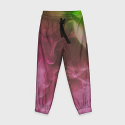 Детские брюки Неоновый дым - Розовый и зелёный