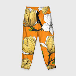 Детские брюки Удивительные летние тропические цветы с нераскрывш