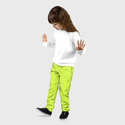 Брюки детские Зеленый неон из фильма Барби, цвет: 3D-принт — фото 2