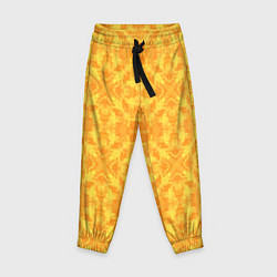 Детские брюки Желтый абстрактный летний орнамент