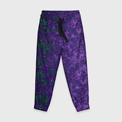 Детские брюки Marble texture purple green color