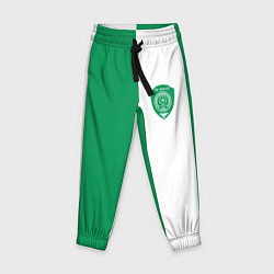 Детские брюки ФК Ахмат бело-зеленая форма