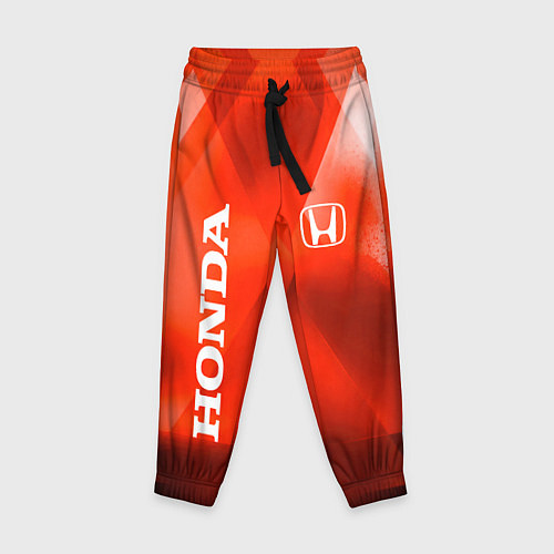 Детские брюки Honda - красная абстракция / 3D-принт – фото 1