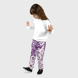 Брюки детские Фиолетовые мандалы, цвет: 3D-принт — фото 2