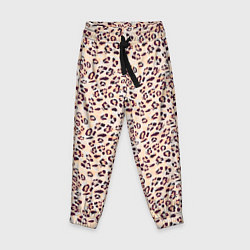Детские брюки Коричневый с бежевым леопардовый узор