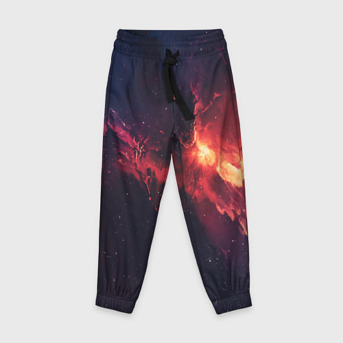 Детские брюки Красивая космическая туманность / 3D-принт – фото 1