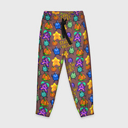 Брюки детские Stardew Valley pattern brown, цвет: 3D-принт