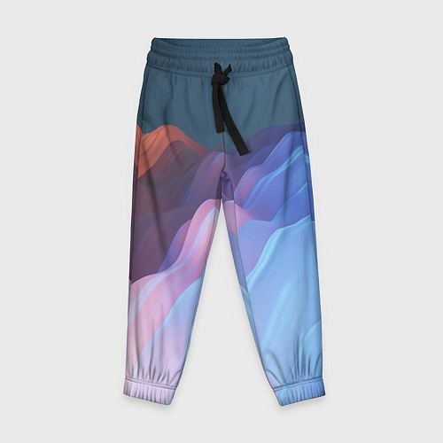 Детские брюки Волнообразные абстрактные субстанции / 3D-принт – фото 1