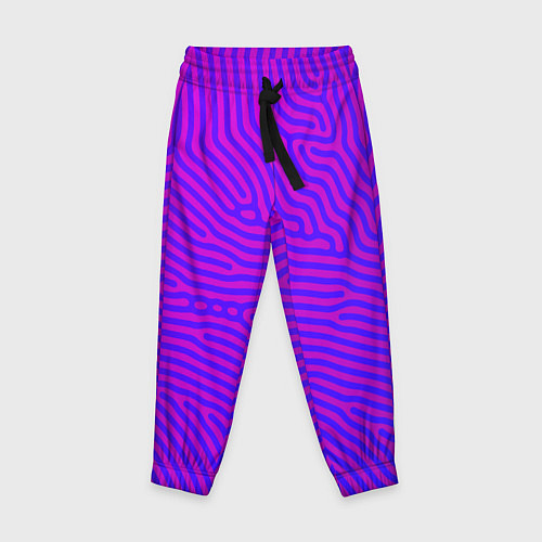Детские брюки Фиолетовые линии / 3D-принт – фото 1