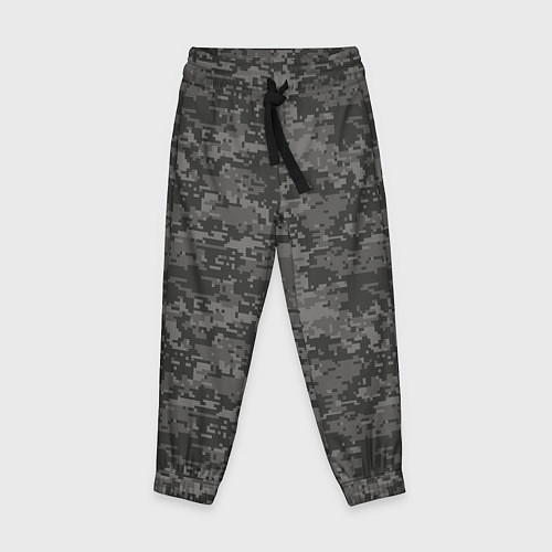 Детские брюки Камуфляж AOR-2 серый пиксель / 3D-принт – фото 1
