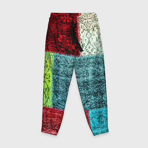 Детские брюки Patchwork - art / 3D-принт – фото 1