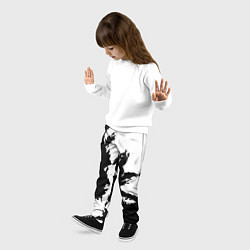 Брюки детские Символ 2023 года зайка, цвет: 3D-принт — фото 2