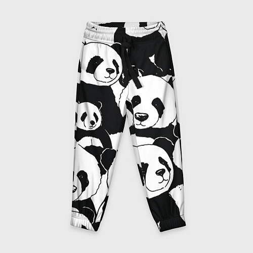 Детские брюки С пандами паттерн / 3D-принт – фото 1