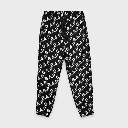 Детские брюки B A P black n white pattern / 3D-принт – фото 1