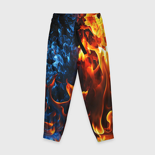 Детские брюки Битва огней - два пламени / 3D-принт – фото 1