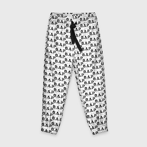Детские брюки B A P pattern logo / 3D-принт – фото 1