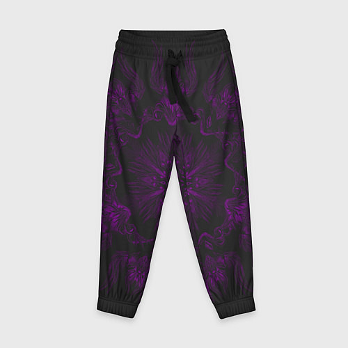 Детские брюки Фиолетовый узор / 3D-принт – фото 1