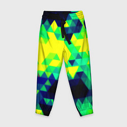 Брюки детские Yellow green texture, цвет: 3D-принт