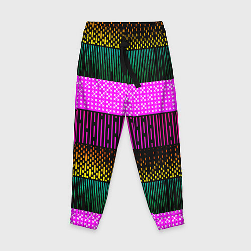 Детские брюки Patterned stripes / 3D-принт – фото 1