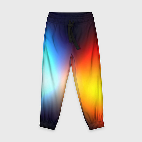 Детские брюки Горячий красный градиент / 3D-принт – фото 1