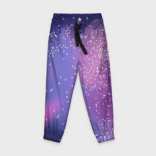 Детские брюки Космическое звездное небо / 3D-принт – фото 1