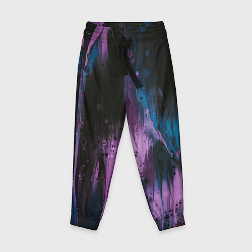 Детские брюки Фиолетовые абстрактные тени / 3D-принт – фото 1