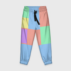 Детские брюки Разноцветные квадраты и прямоугольники